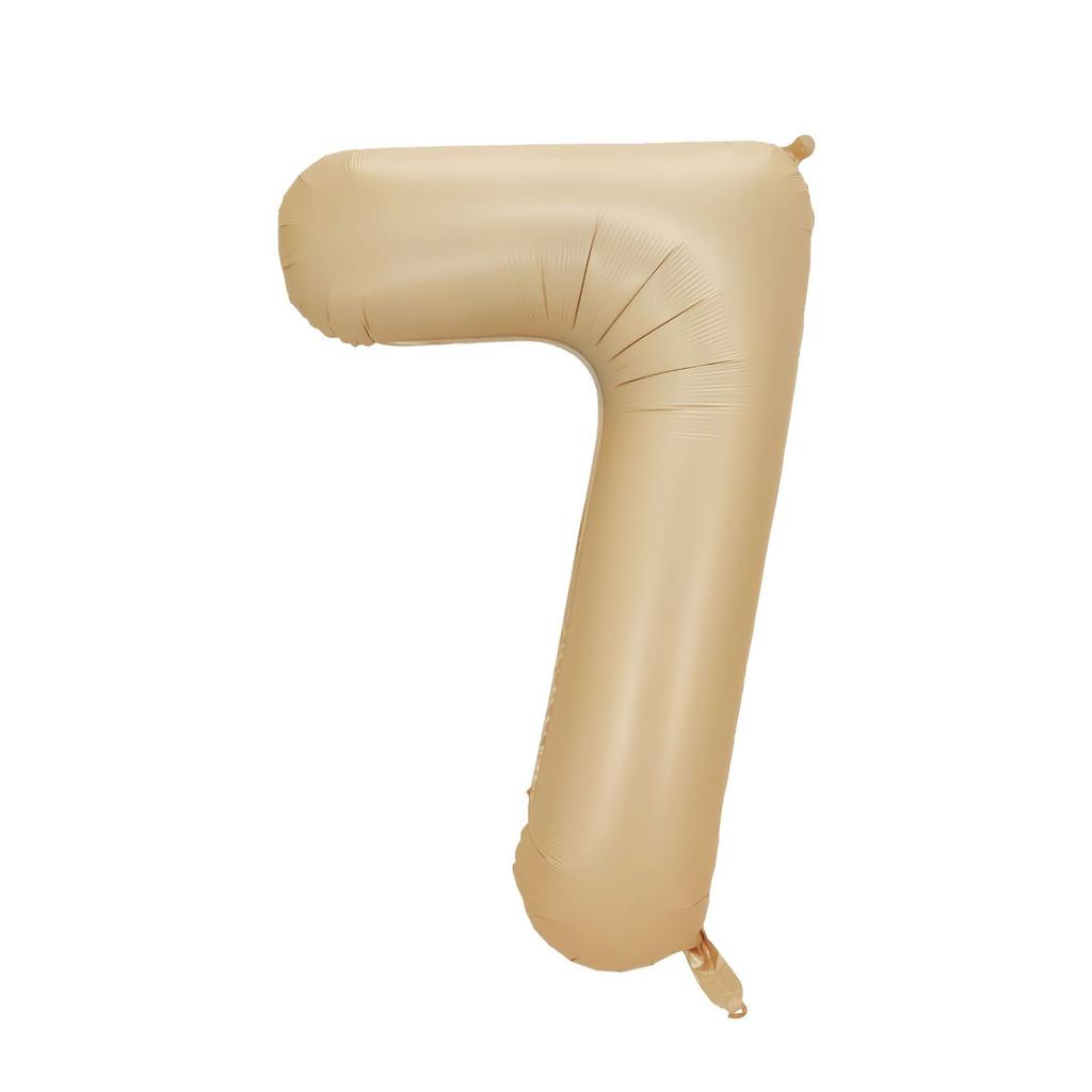 32/40inch Cream Caramel Color 1-9 Number Balloon Happy Birthday Party Decoration Balls Baby 1 2 3 Years Birthday Party Supplies