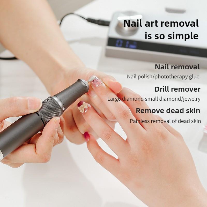 35000RPM Electric Nail Polisher Professional Nail Salon Nail Grinding Machine Portable Rechargeable Manicure Equipment