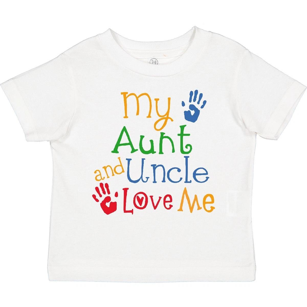 Inktastic My Aunt And Uncle Love Me Toddler T-Shirt Childs Child Preschooler Kid 130