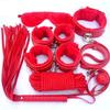 Sexy BDSM Kits Plush Sex Bondage Set Handcuffs Sex Games Whip Gag Nipple Clamps Sex Toys for Couples Exotic Accessories