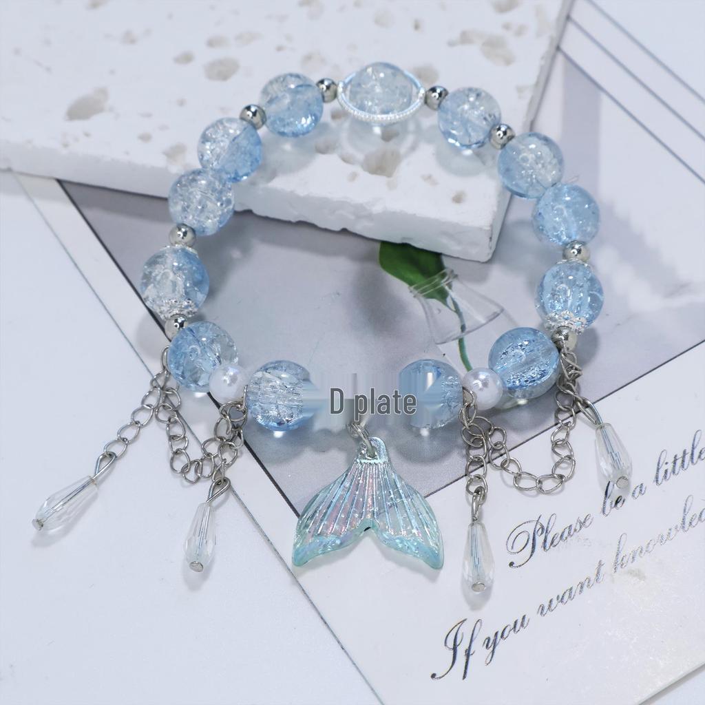 Mori Style Mermaid Crystal Bracelet – Versatile Niche Design for Women, Ideal for Students and Best Friends