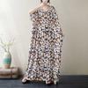 V-Neck Floral Skinny Vintage Long Skirt