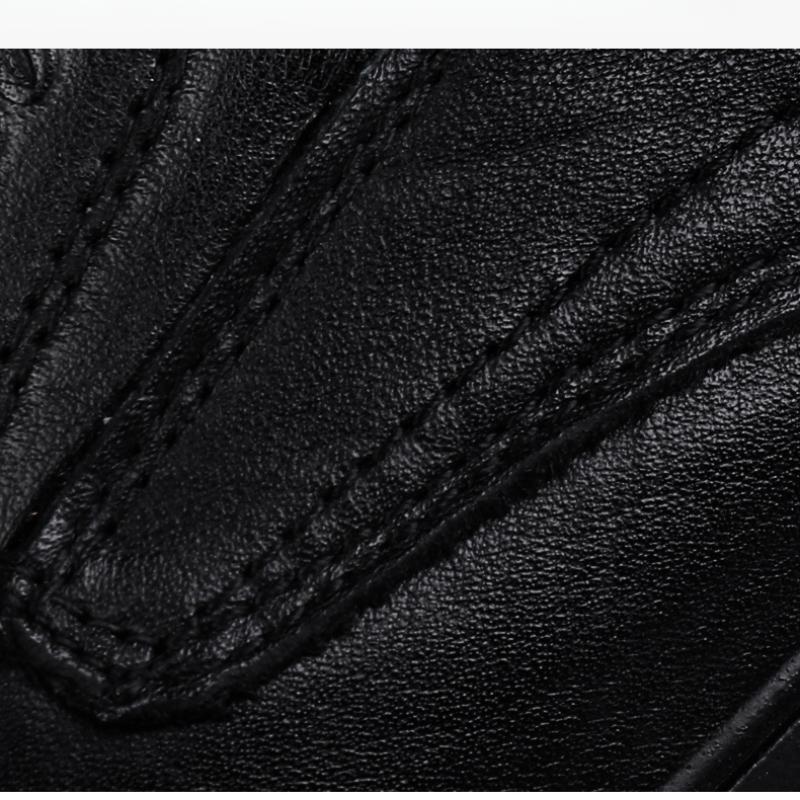 Men's Leather Casual Shoes Breathable Hollow Slip on Lazy Driving Shoes Office Fashion Shoes