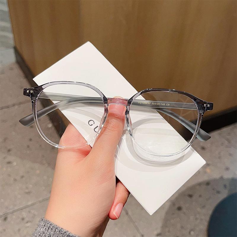 Модные ретро-очки Tr90 в черной оправе с защитой от синего света — фото 4