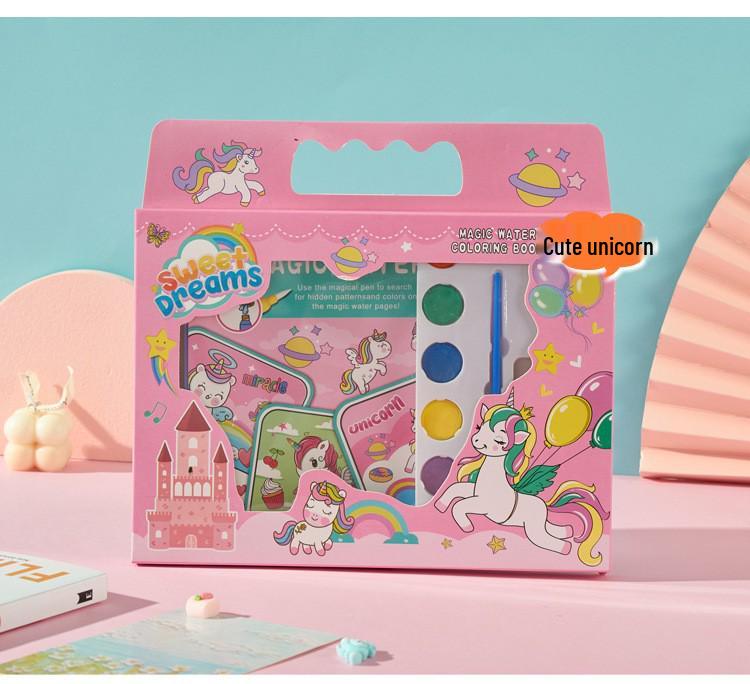 Children's Water Painting Doodle Book Set - Toddler Coloring Toy for June 1st Gift