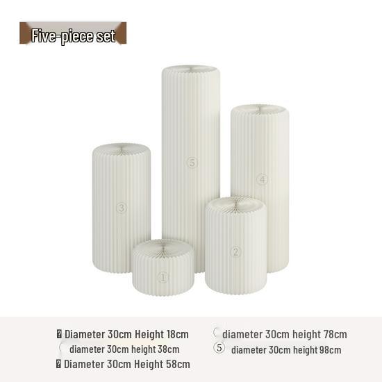 Creative Foldable Cylindrical Display Rack and Wedding Ornament Stand