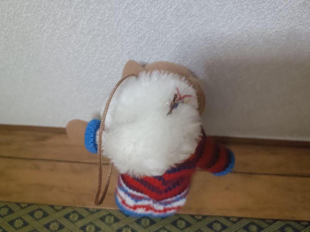 [USED] Bear, Teddy Bear, Plush Toy, Mascot, Knit, Strap