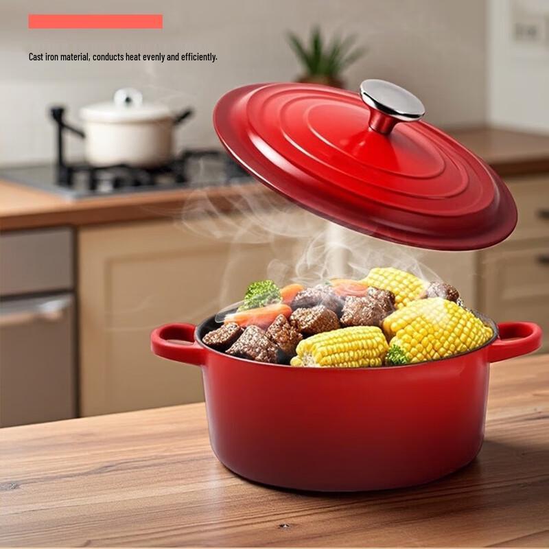 Zhishi Multifunctional Enamel Cast Iron Pot