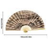 Riesiger Wandventilator Faltbarer Bambusfächer Groß Groß Hand Klassischer Wandmontage-Ventilator Wohnzimmer-Dekoration Pflaumenfächer Chinesische Dekoration