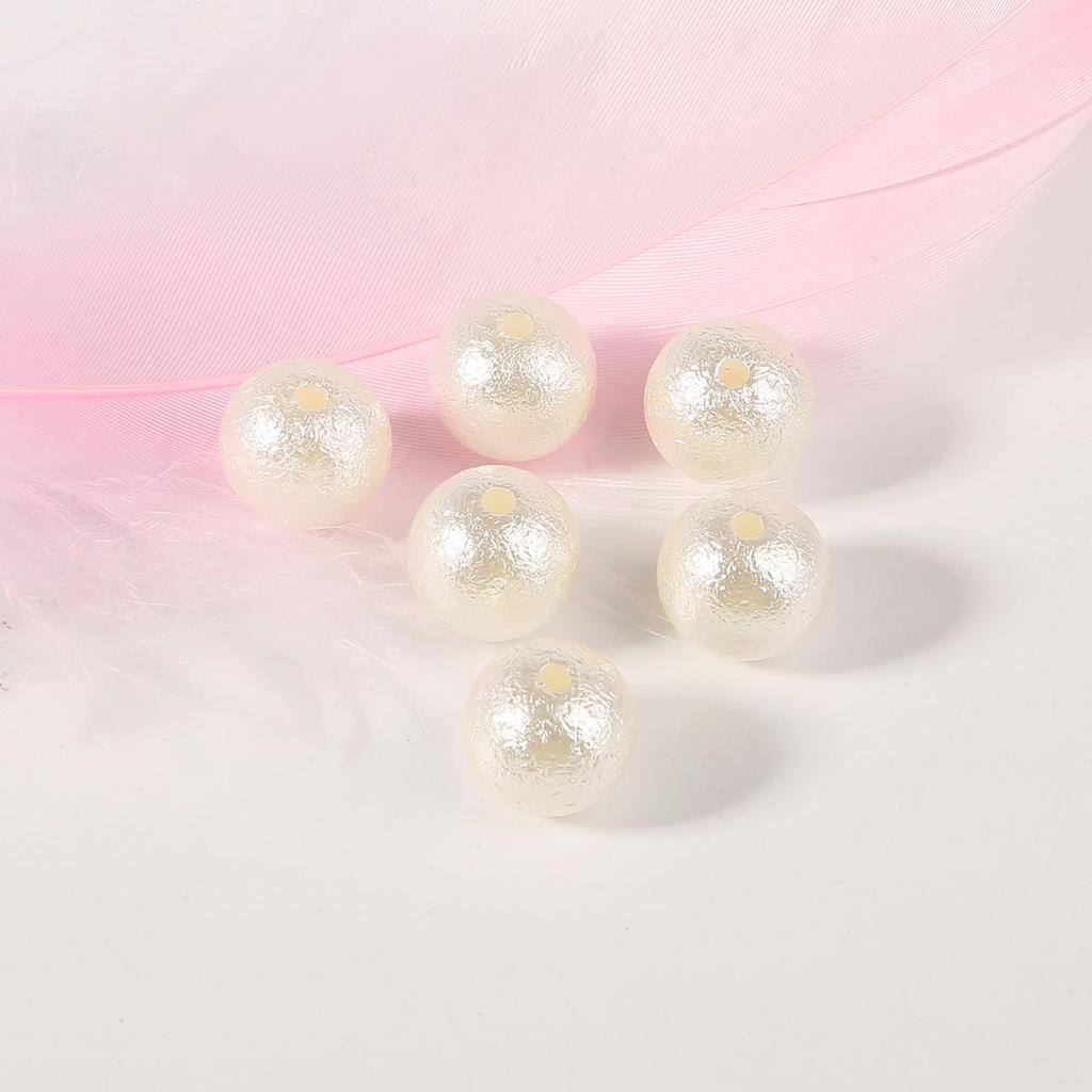 10-500Pcs ABS Wrinkled Pearl Beads for DIY Jewelry Craft Making Home Decoration Art Faux Pearls for Vase Fillers