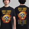 Guns N Roses Welttournee 2026 Grafik 100% Baumwolle Shirt Herren Retro Mode Neues Sommer Hip Hop Unisex Kurzarm T-Shirt Fan Geschenk