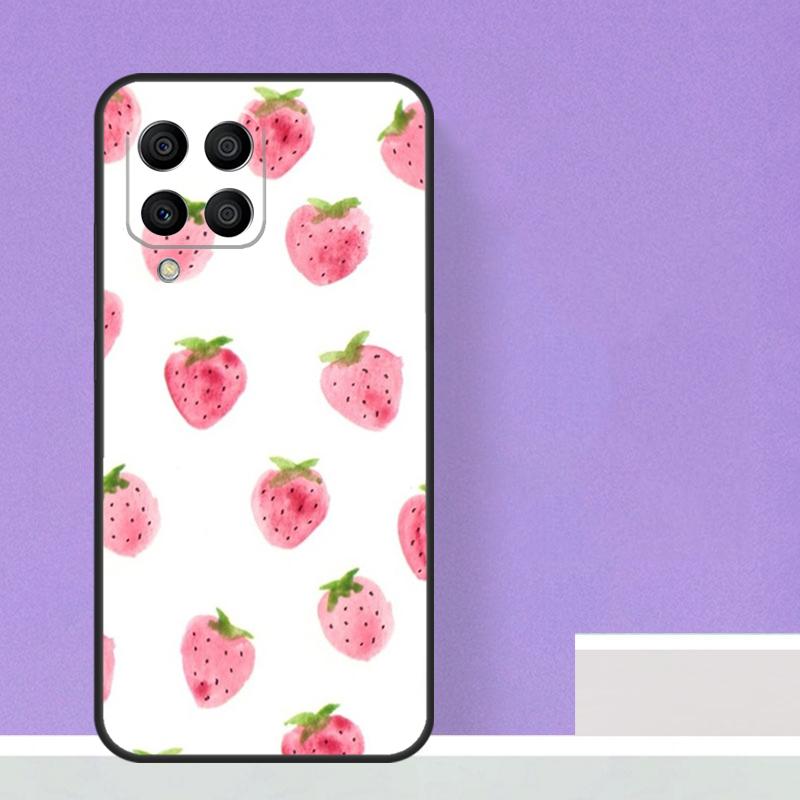 Cute Strawberry Case For Samsung Galaxy M16 M11 M21 M31 M20 M23 M54 M14 M34 M13 M52 M32 M12 M36 M56 M15 M55