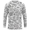 Cartoon Deer Pattern Long-Sleeve T-Shirt Casual Comfortable Daily Wear Fashion Top For Teens Students Unisex Loose Fit