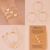 Ensemble de 3 Bracelets Cœur Distance Assortis Bracelets Assortis Sœur avec Carte Bracelet Promesse Distance Filles