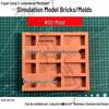 Micro-Landscape Mini Bricks: Handmade Sand Table Materials, Red Bricks, Wall Tiles, Mold Release, Cement, Small Buildings.
