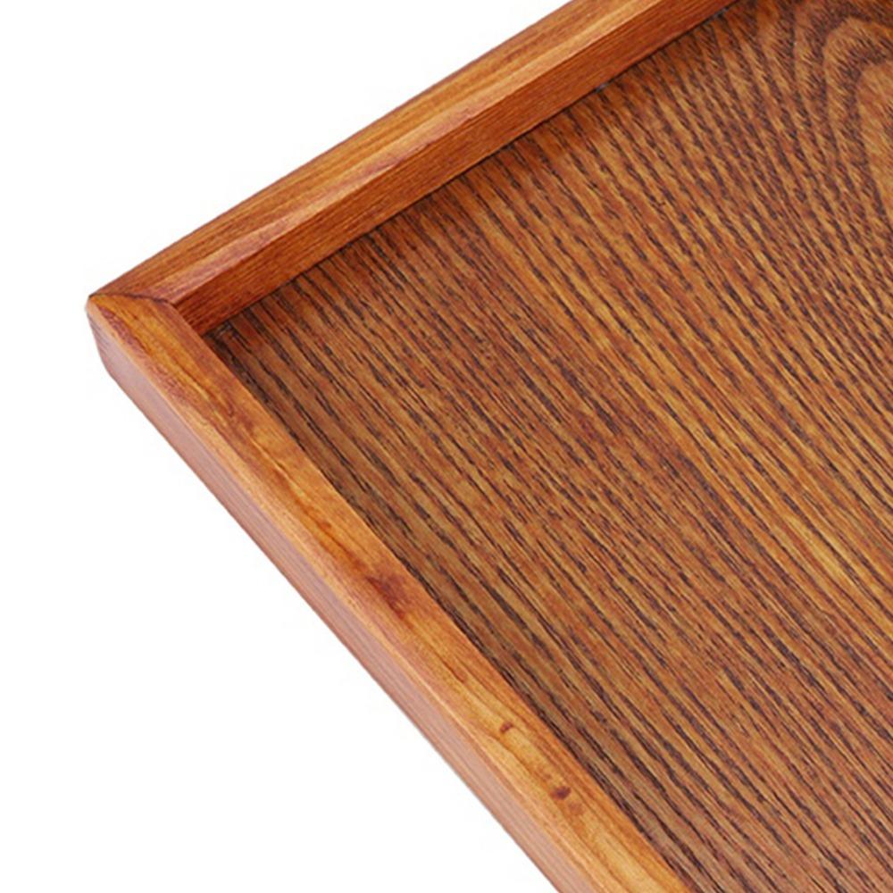 Wood Serving Tray Rectangular Food Tray Stylish Fruit Platter  Kitchen Dining Table