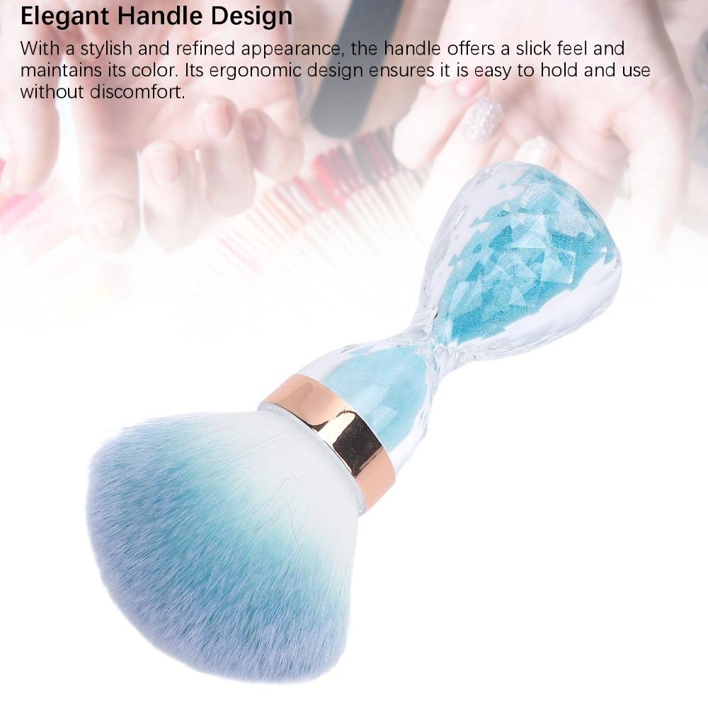 Soft and Fluffy Bristle Soft Nail Dust Brush Hourglass Nail Powder Remover Brush DIY Manicure