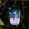 Solar LED Light Wasp Fruit Fly Trap Killer Hanging Outdoor Catcher Insect Reusable Garden Orchard Bee Trap Killer Flies Catcher