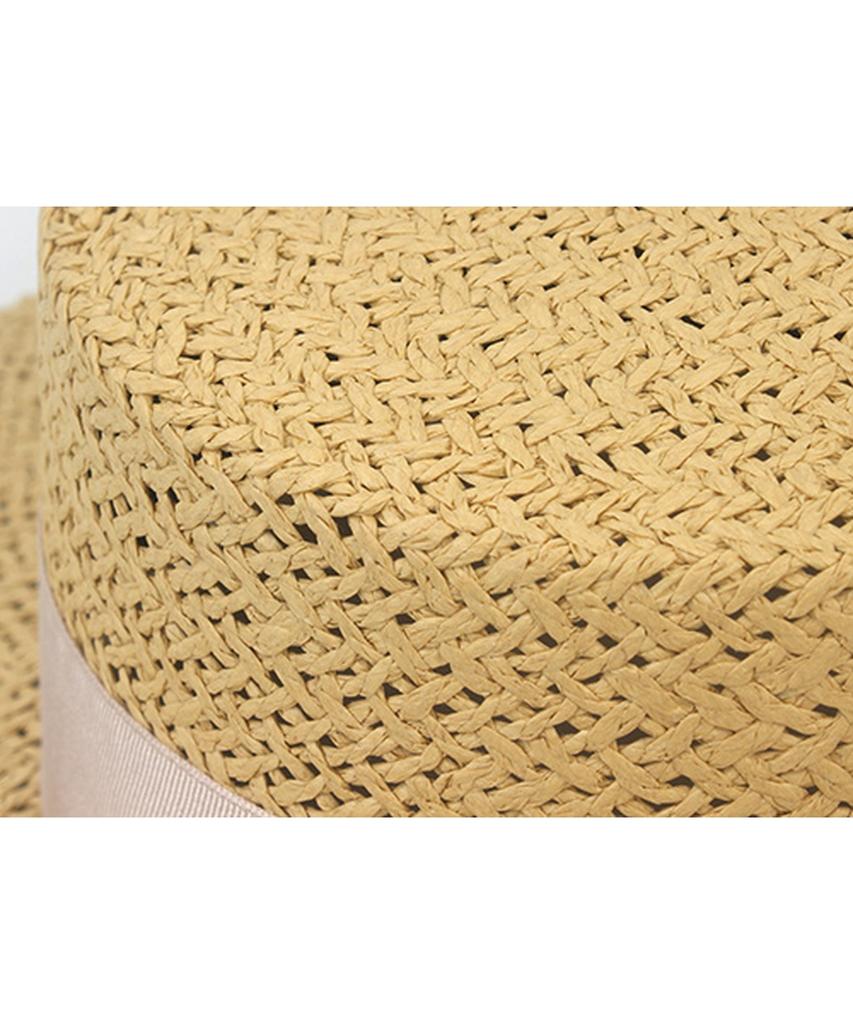 Yunibeosyeolkemiseuteuli Beige Ivory Line Panama Hat Panama Hat