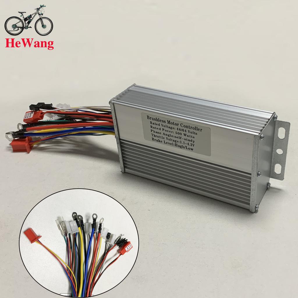 48V 30A 500W Brushless Motor Dual Mode Square Wave 48V 52V 60V 64V Electric Bike Controller 12 MOSFET for Electric Scooters Bike