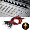 12V Vorverdrahtete Leuchtdiode mit 5mm Rundkopf Highlight Lichtperle Warmweiß