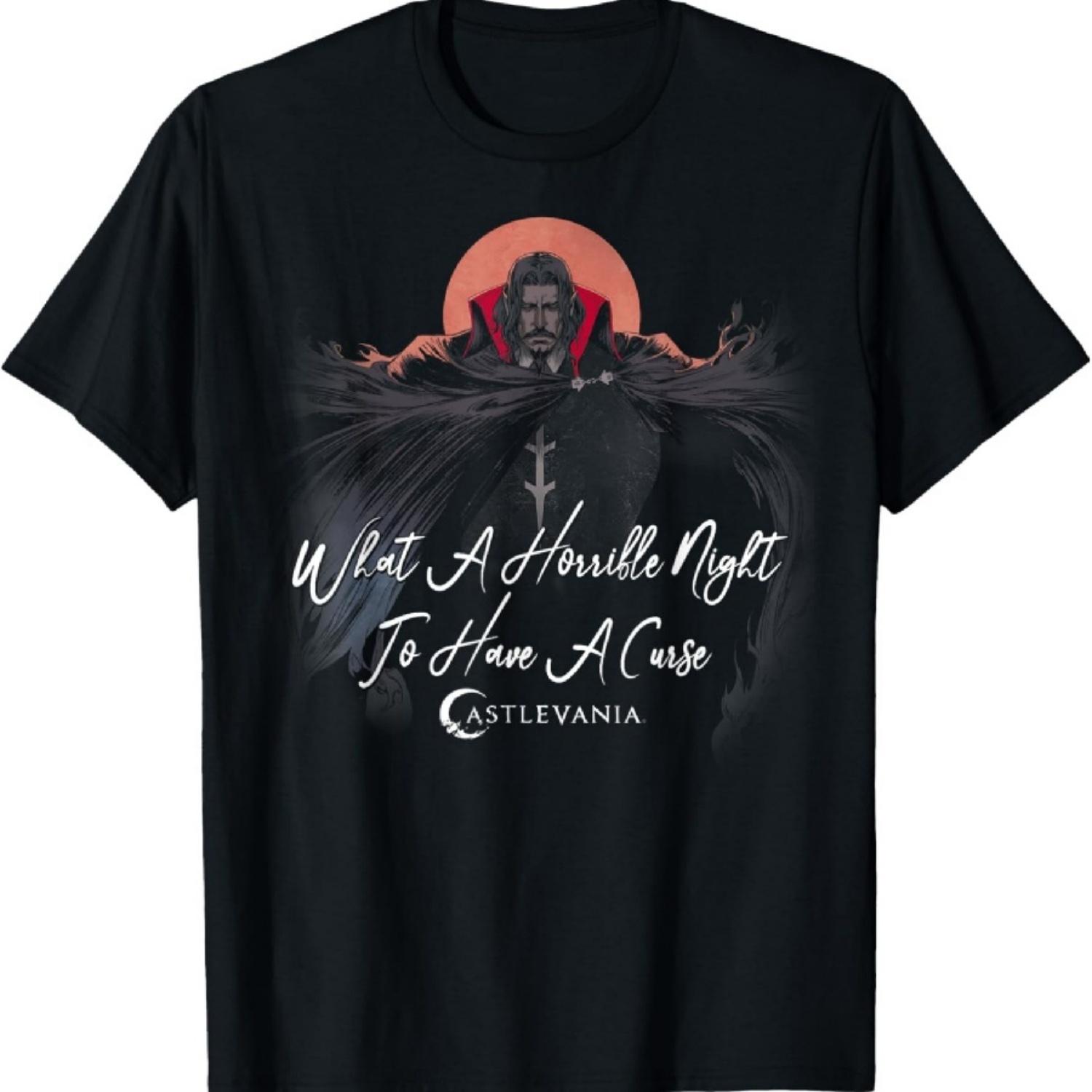 

Netflix Castlevania Dracula A Horrible Night To Have A Curse T-Shirt XXXXXL