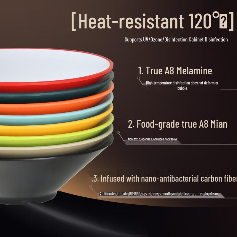 A8 Melamine Commercial Luosifen Noodle Bowl