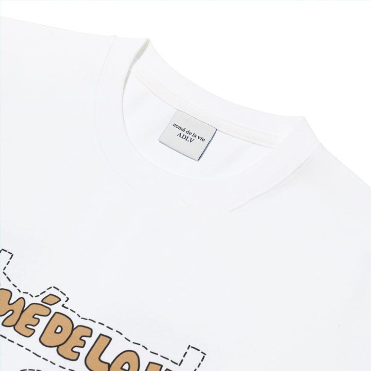 Acme De La Vie/ADLV T Shirt Unisex White ADLV-21FW-SSATBS-WHT