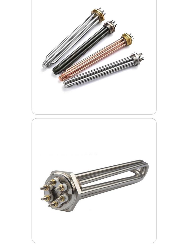 High-Power DN40/50 Hex Head Threaded Heat Pump Heating Tube for Boiler and Water Tank