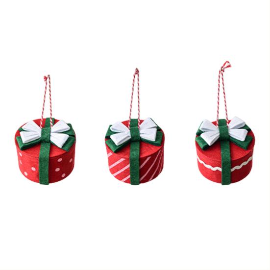 Christmas Mini Candy Box Ornaments Small Gift Box Tree Hanging Decoration for Xmas New Year Party Decor