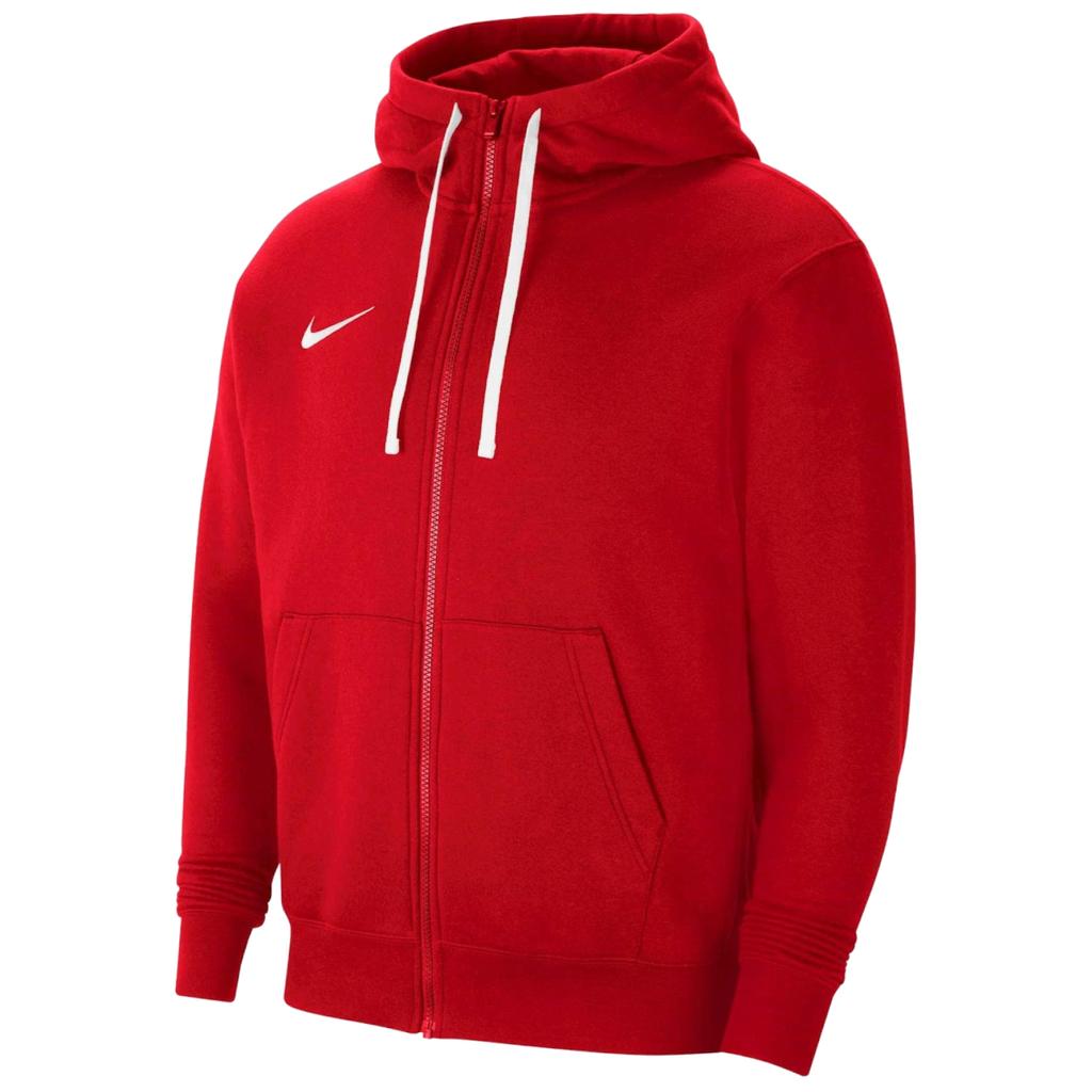 Nike Park 20 Fleece FZ Hoodie, Mens Red Sweatshirt