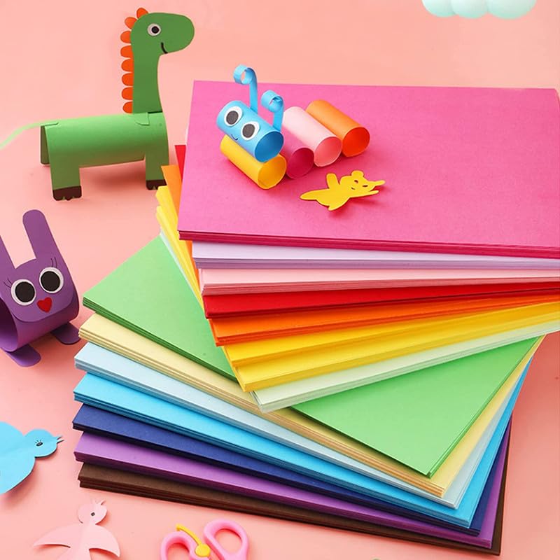Eclet A4 100 Coloured Sheets (10 Sheets each color) Copy Printing/Art and Craft Paper Double Sided Coloured Office Stati