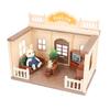 1:12 Scale Doll House Furnishings Plastic Miniature TV Tea Table Sofa Fireplace Flower Pots Living