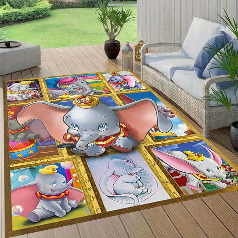 1 alfombra de área con diseño de personajes de dibujos animados de Disney, alfombra antideslizante, lavable a mano, tapete para el suelo, adecuado para sala de estar, dormitorio, decoración del hogar