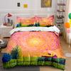 Swirling Sun, Trees, House. Bedding Sets Duvet Cover Sets Duvet Covers Pillowcases(1 * Duvet Cover 2 * Pillowcases Without Duvet Insert)