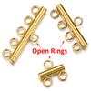 20pcs Stainless Steel Necklace Bracelet Layer Clasps Pendant Bail Connector Drop DIY Connectors For Jewelry Making Supplies