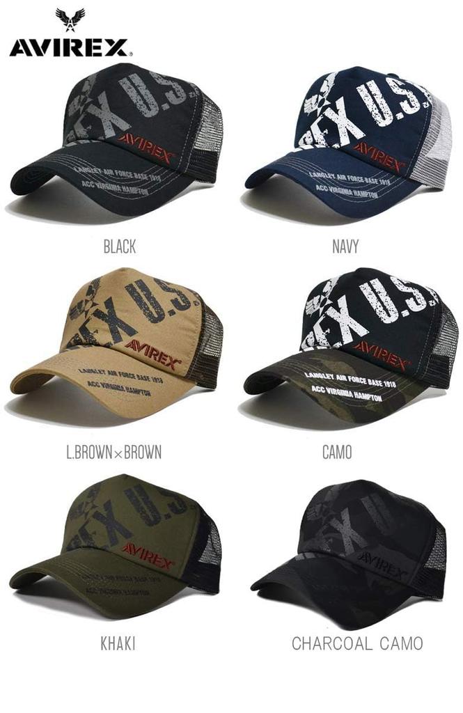 AVIREX Mesh Cap AX3900 with English Logo (Navy)