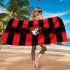 Soccer Ball Afc Crest Printed Microfiber Beach Towel, Soft And Absorbent, Quick-Dry, Ideal for Summer Travel, Beach Essential, Swimming Pool