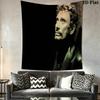Johnny Hallyday Live Concert Poster Tapestry Fashion Print Background Cloth Background Wall Hanging Cloth Background Cloth Work Of Art