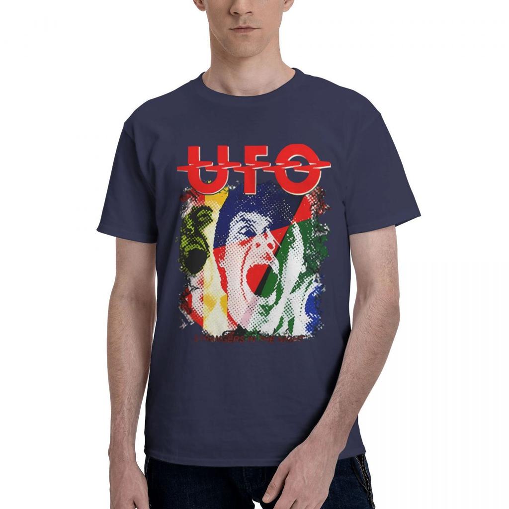 Funny UFO Print 100 Cotton Casual Breathable Confortable Anime Mens Clothing Deals Mens Tops