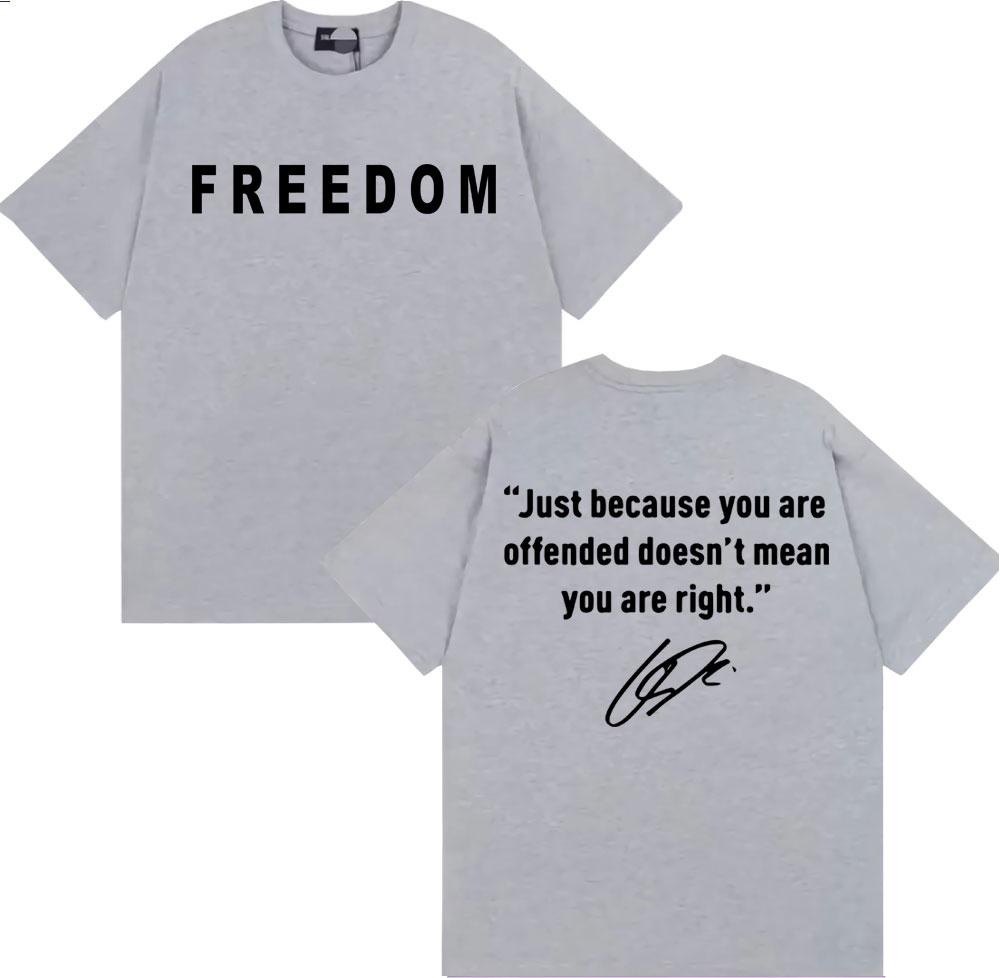 Prayers Up for Charlie Kirk Freedom T Shirt Men's Clothing Harajuku Y2k High Street T-shirts Man Casual Comfort Oversized Tshirt