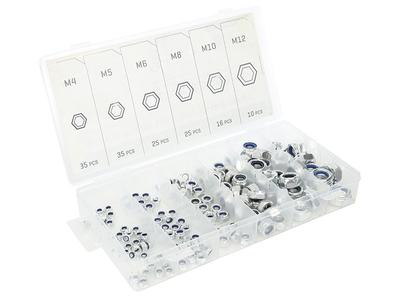 Metric Nuts with Lock, 146 Pcs.