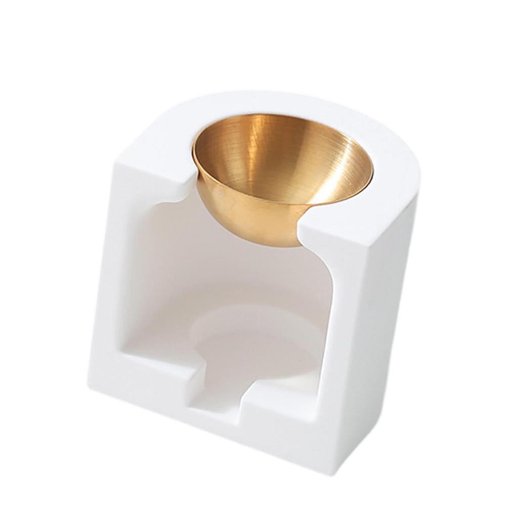 Ceramic Essential Oil Burner Fragrance Warmer Candle Stand Versatile Wax Melt Burner Fragrance Diffuse for Desk Living Room