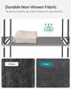 SONGMICS Portable Closet, Wardrobe Closet Organizer with Cover, 4 Hanging Rods and Shelves, 4 Side Pockets, 17.7 X 66.9 X 65.7 Inches