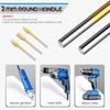 10-Piece Alloy Steel Woodworking Rotary File Set for Grinding, Polishing, Deburring Metal, and Reaming Holes