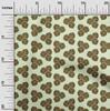 oneOone Cotton Flex Beige Fabric Asian Block Sewing Craft Projects Fabric Prints by Yard 40 Inch
