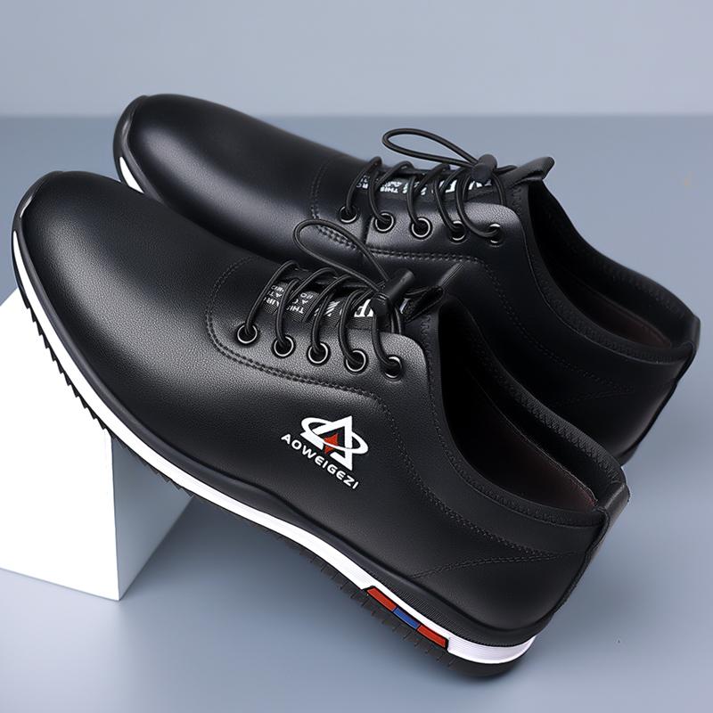 Fashion New Outdoor Leather Casual Shoes for Men Fashion Sports Sneakers Non-Slip Male Walking Shoes Trainers Versatile Treking Footwear