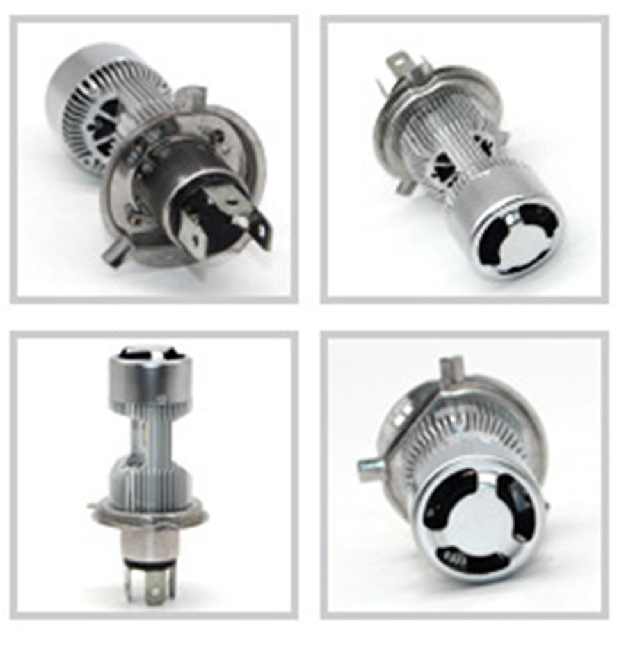 1 Set H4 9003 HB2 Hi-Lo Beam Car LED Headlight Bulbs 25W + 25W 4400LM 6000K Auto Motorcycle Car Headlamp Fog Light Bulb DC 12V