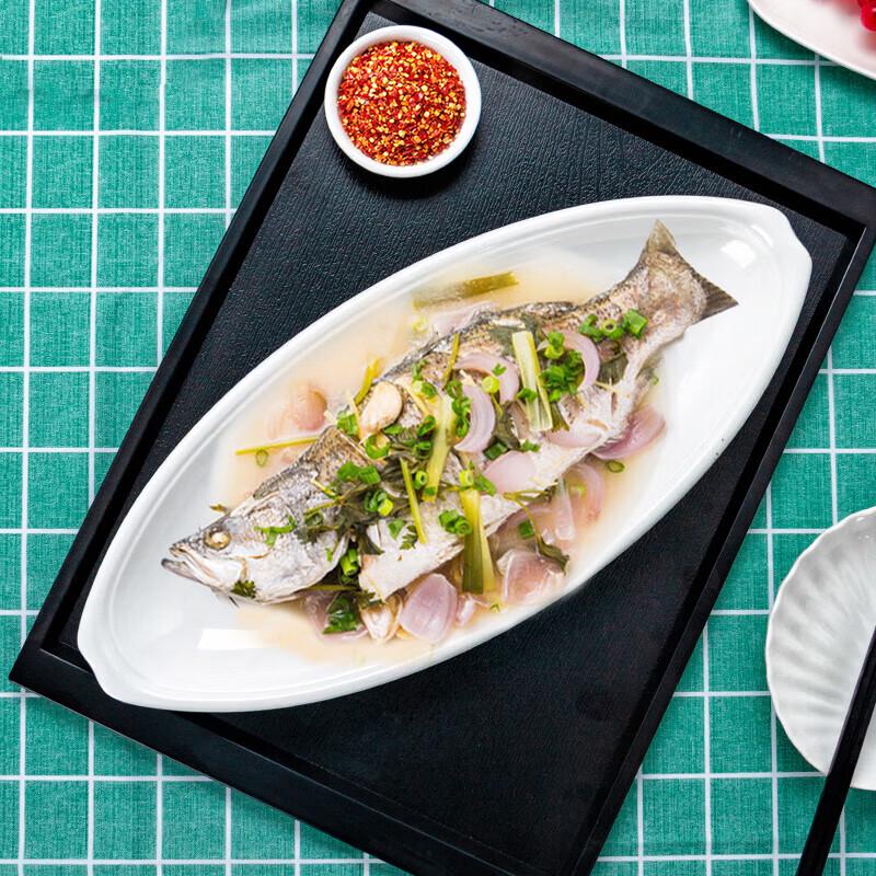 Huikuang Nordic Style Oval Melamine Fish Plate