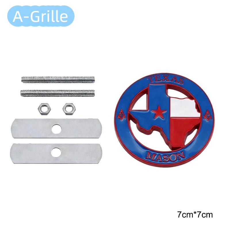 3D Metal Texas Badge For Vehicle J-EEP Wrangler R-aptor SUV Modification Accessories